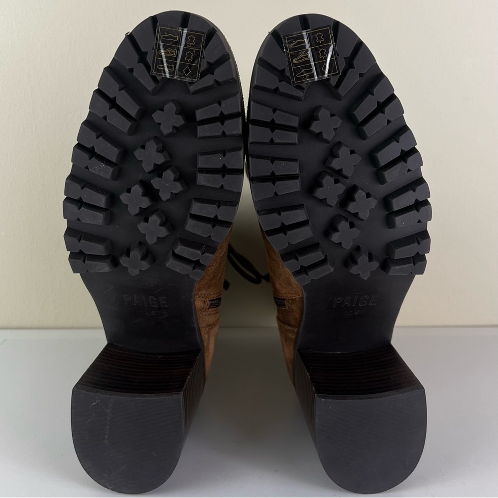 NEW PAIGE BROWN SUEDE ANKLE BOOTS - Picture 12 of 12